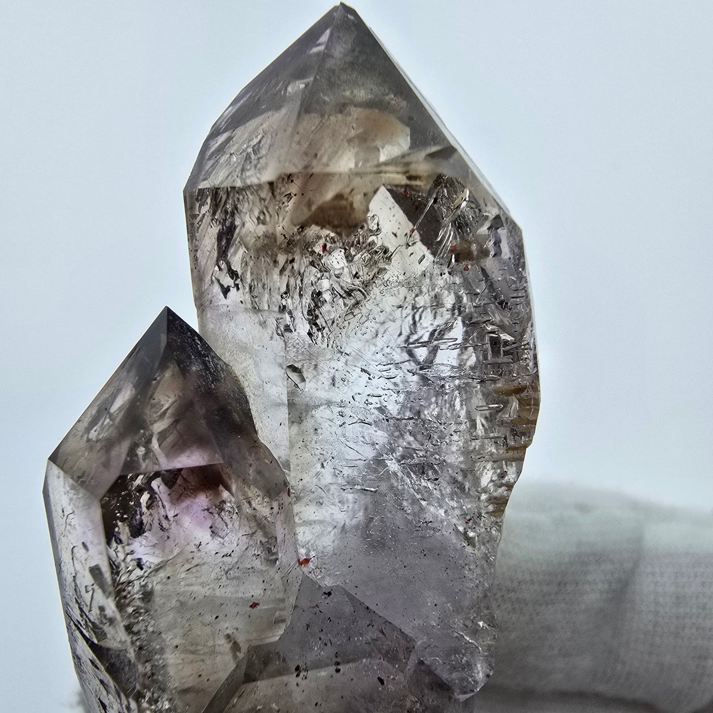 Enhydro Phantom Amethyst Skelett DT Zepter 3x Blase Goboboseb Namibia 61*25*16mm