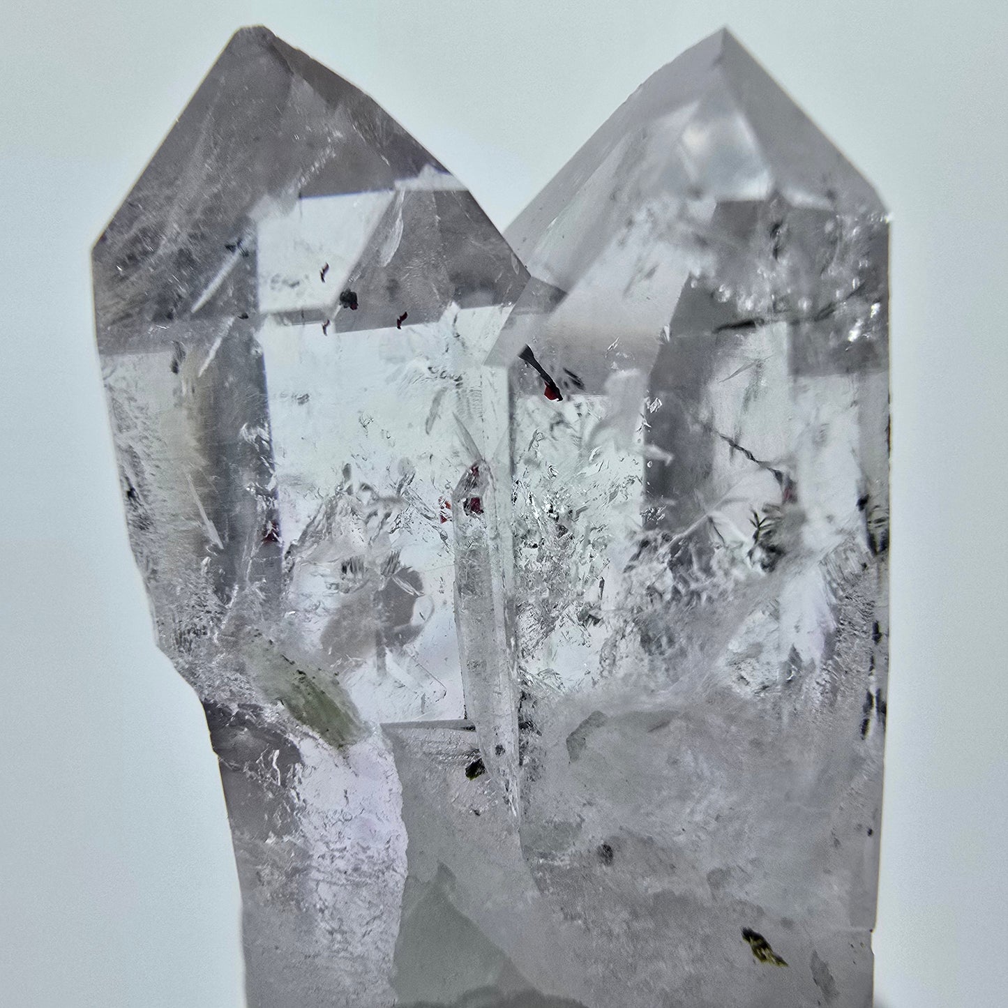 Harlequin Amethyst with Prehnite, Epidote Star Streep Mine Gob. Namibia 52*25*24mm