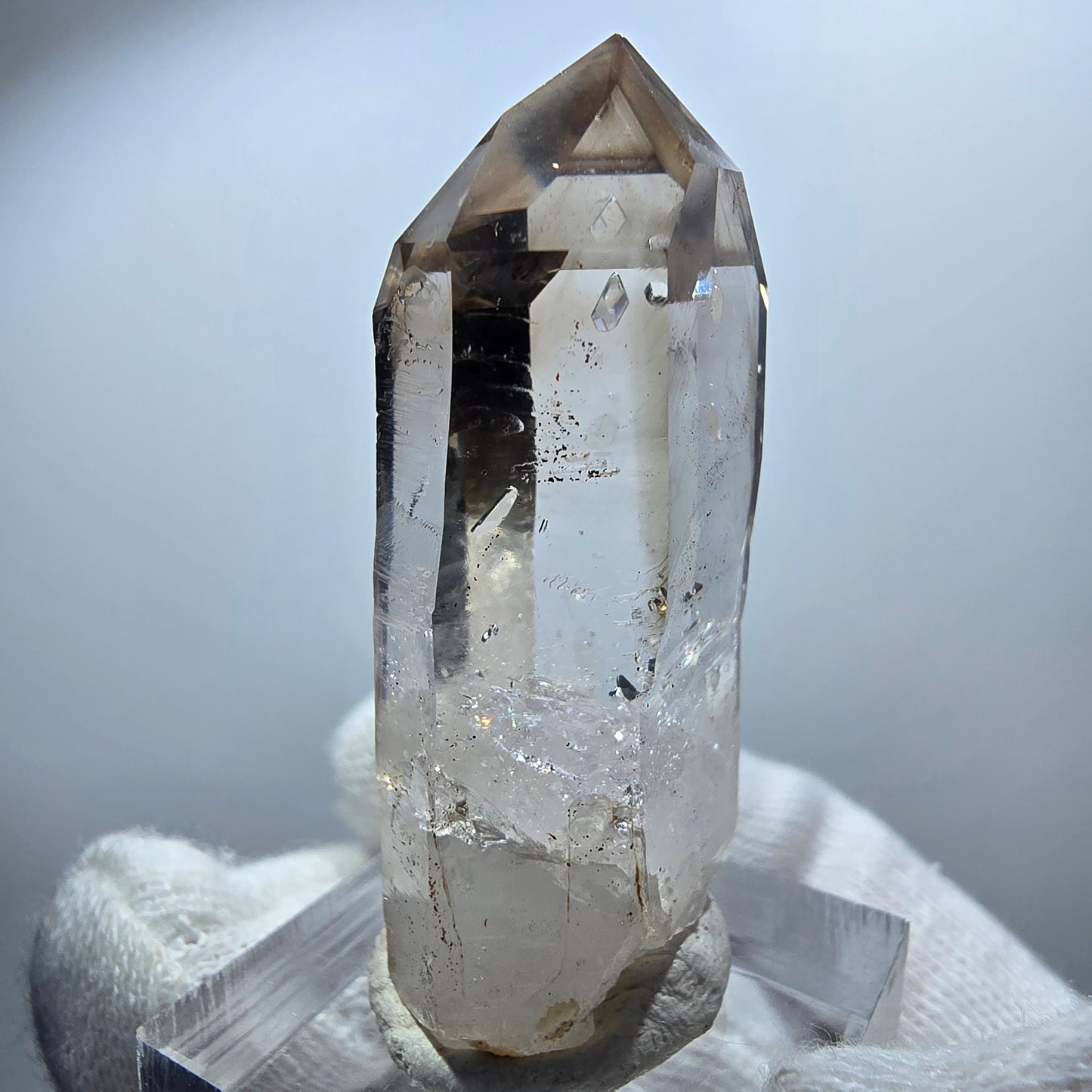Clear Phantom Smoky Quartz Scepter Point Goboboseb, Namibia 45*21*13mm