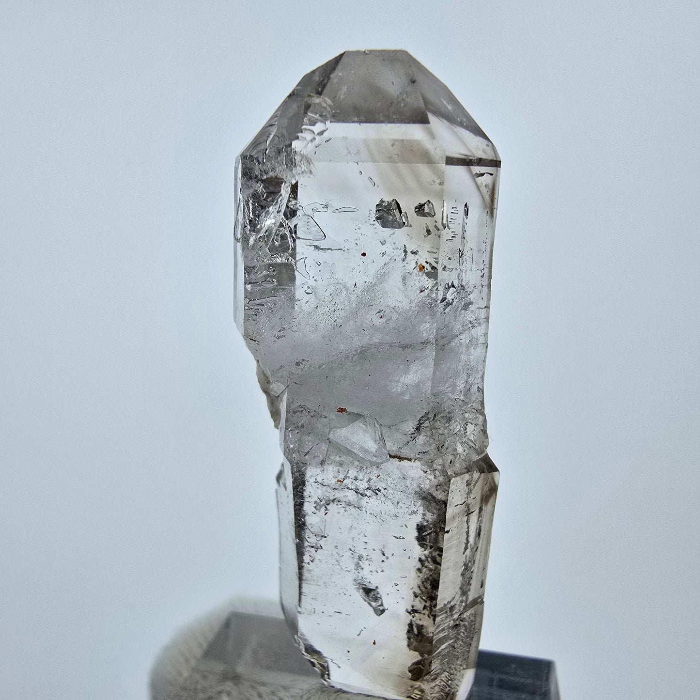 Klarer Phantom Rauchquarz DT Zepter Kristall Goboboseb, Namibia 46*16*9mm
