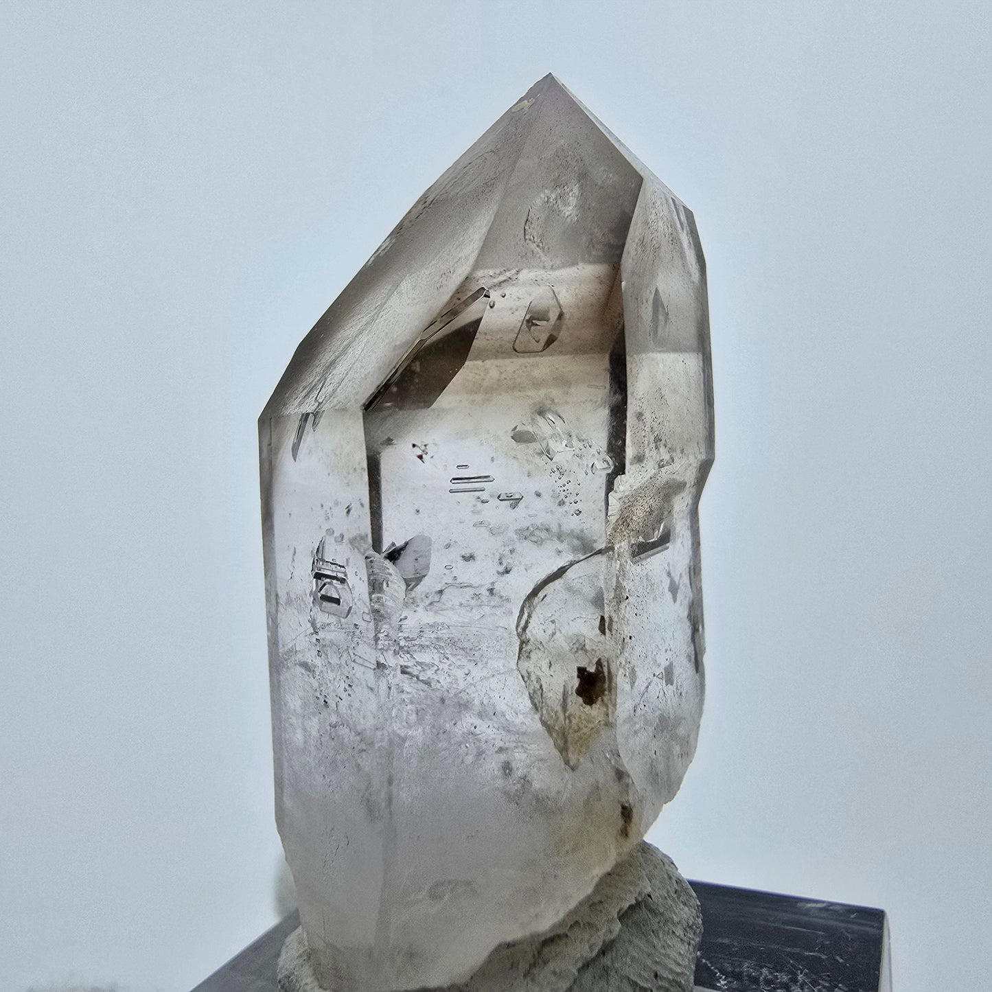 Klarer Phantom Rauchquarz Zepter Kristall Goboboseb, Namibia 42*21*18mm