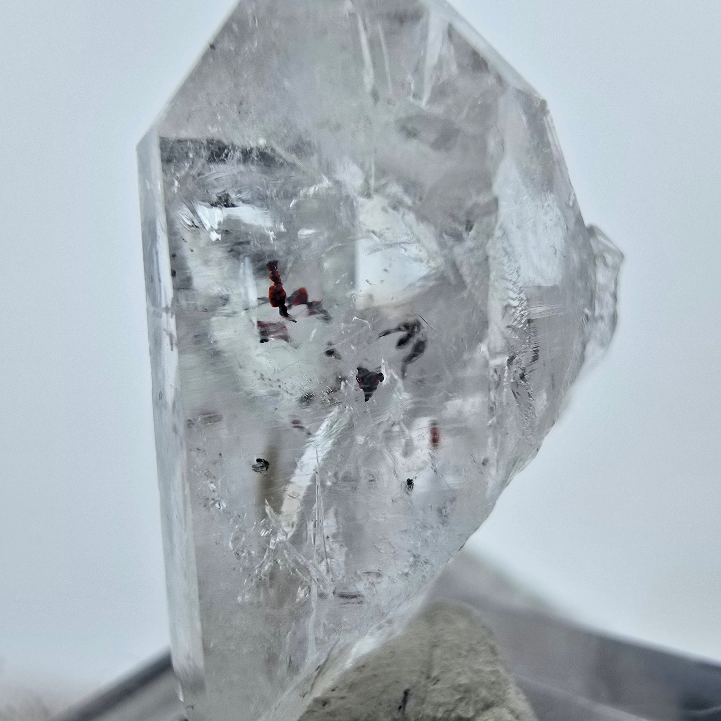 Klarer Harlekin Phantom Quarz Kristall Streep Mine, Goboboseb Namibia 30*20*12mm