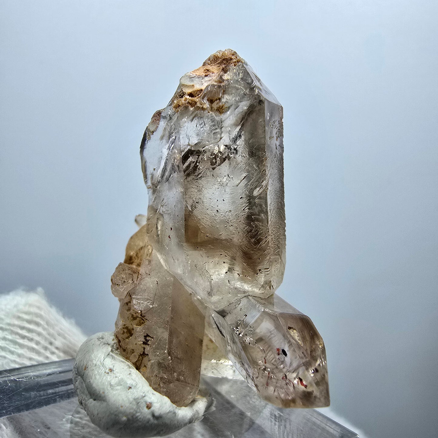 Amas de quartz fumé Harlequin Enhydro, 1x Bubble Goboboseb, Namibie 37 x 34 x 18 mm