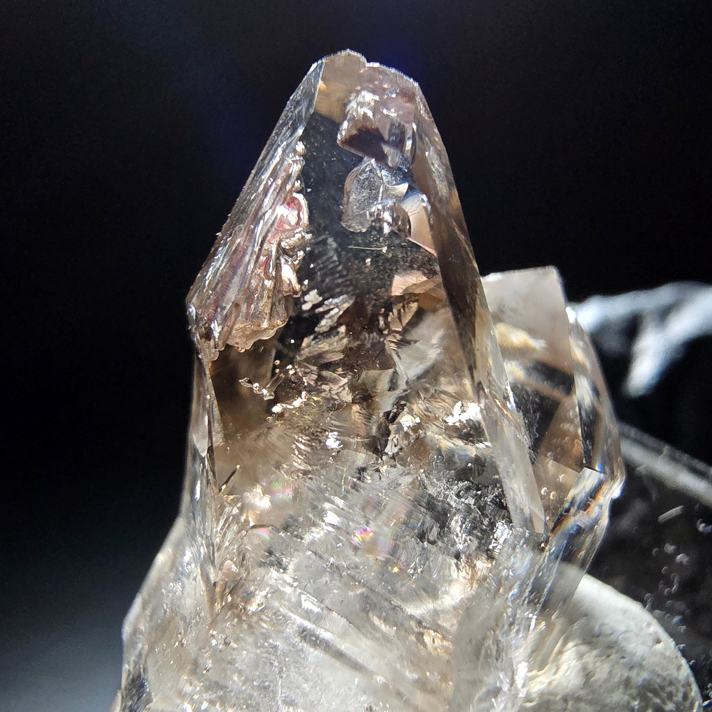 Phantom Rauchquarz Doppelender Stufe Goboboseb, Namibia 36*17*12mm Sammlung