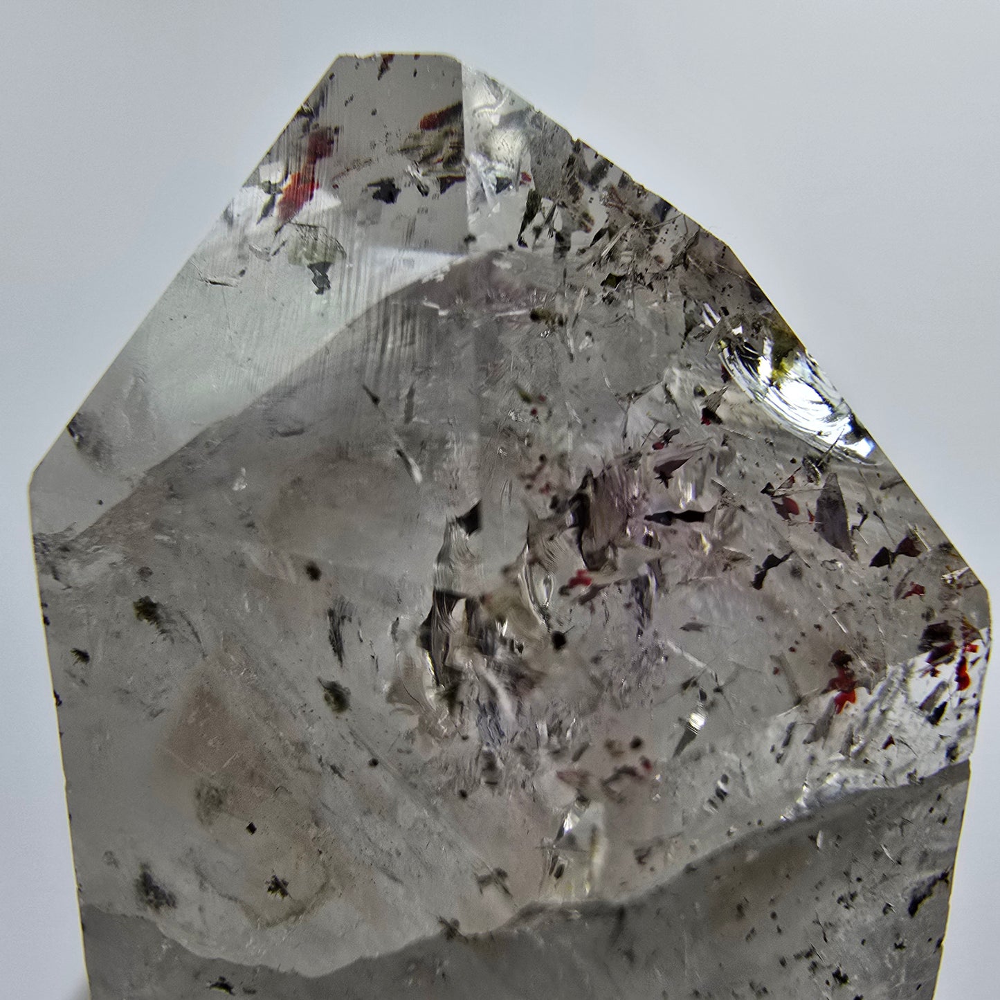 Harlekin Phantom Amethyst mit Epidot Streep Mine Goboboseb Namibia 42*25*23mm