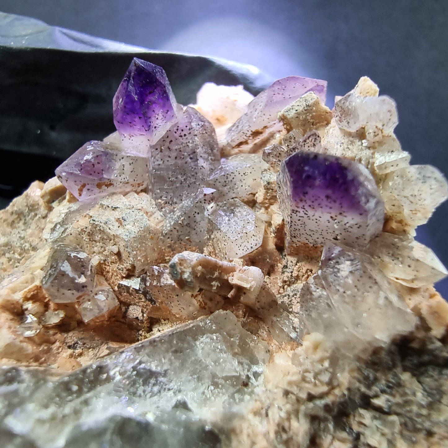Seltene Brandberg Amethyst Stufe lila 44*42*27mm Brandberg, Namibia Sammlung