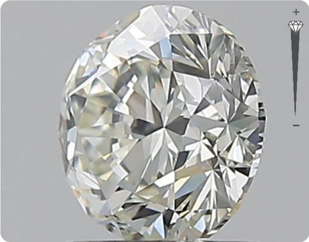 Diamant GIA naturel 1,00 carat | Couleur I | Pureté IF | Taille ronde | GD EX GD #D10015