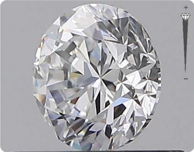 Diamant naturel de 0,50 carat GIA | Couleur D | Pureté VVS1 | Taille ronde | TB BI TB #D10017