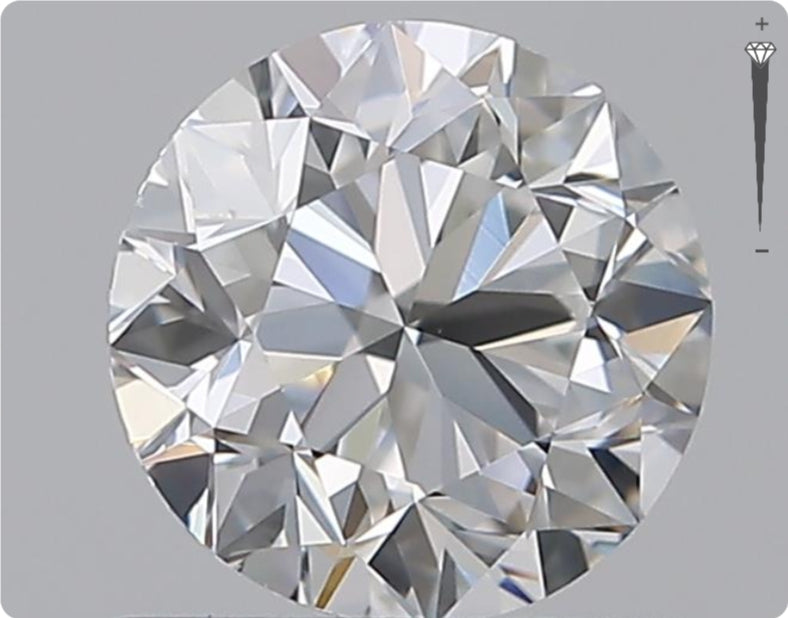 Natural 0.90ct GIA Diamond | Color D | Clarity VS1 | Round Cut | VG EX VG #D10019