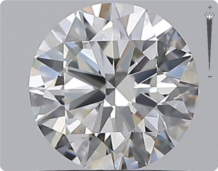 Diamant naturel 0.75ct GIA | Couleur E | Pureté SI2 | Taille Ronde | EX EX EX #D10035