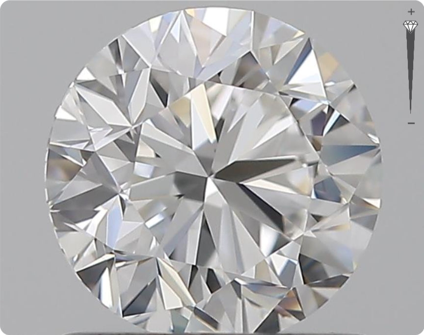 Diamant naturel GIA 0.91ct | Couleur F | Pureté VVS1 | Taille ronde | TB EX TB #D10042
