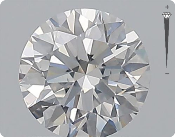 Diamant naturel GIA 0.73ct | Couleur F | Pureté SI1 | Taille Ronde | EX EX EX #D10065