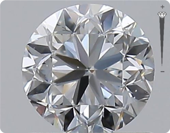 Natural 0.53ct GIA Diamond | Color E | Clarity VVS2 | Round Brilliant Cut | EX EX EX #D10073