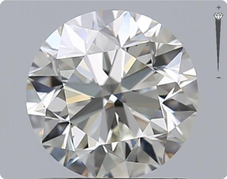 Natural 0.90ct GIA Diamond | Color D | Clarity VVS1 | Round Cut | EX EX EX #D10080