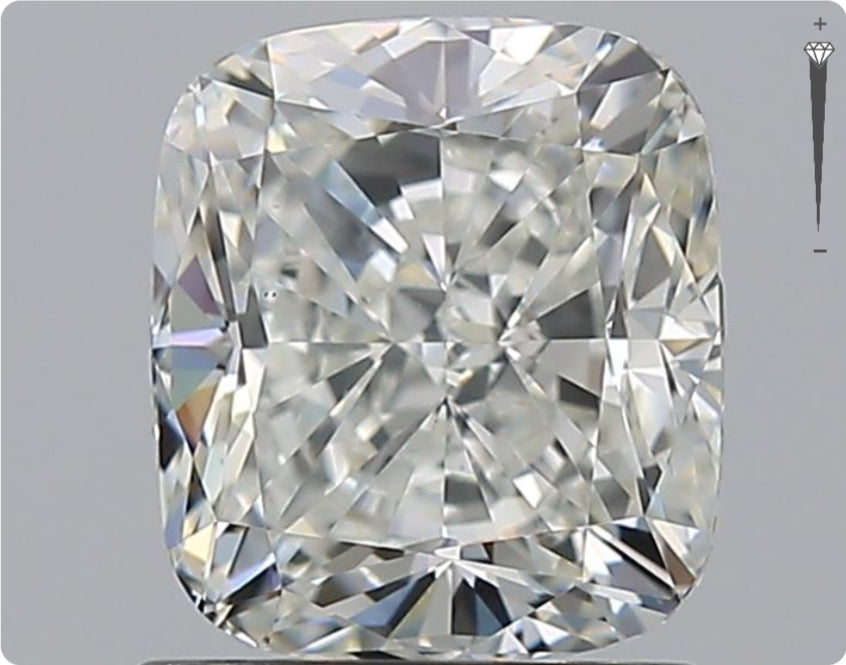 Diamant naturel GIA 1,70 ct | Couleur F | Pureté VVS2 | Ovale | TB EX EX #D10121