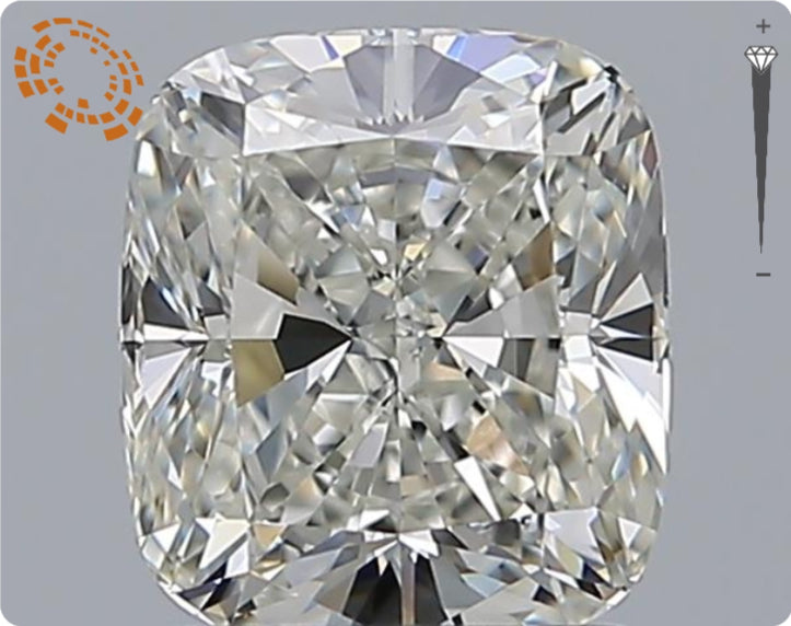 Diamant naturel GIA 1,51 ct | Couleur H | Pureté VS2 | Ovale | EX EX EX #D10146