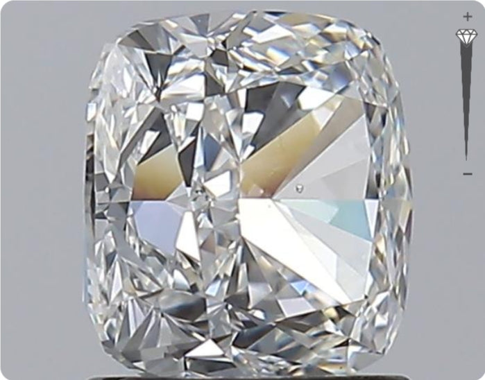 Diamant naturel GIA 2,01 ct | Couleur G | Pureté VS2 | Ovale | GD EX EX #D10160