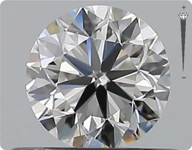 Natural 0.91ct GIA Diamond | Color H | Clarity SI1 | Round Cut | VG EX EX #D10243