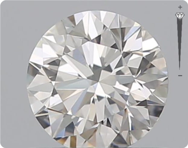 Natural 0.90ct GIA Diamond | Color H | Clarity VS2 | Round Cut | VG EX VG #D10247