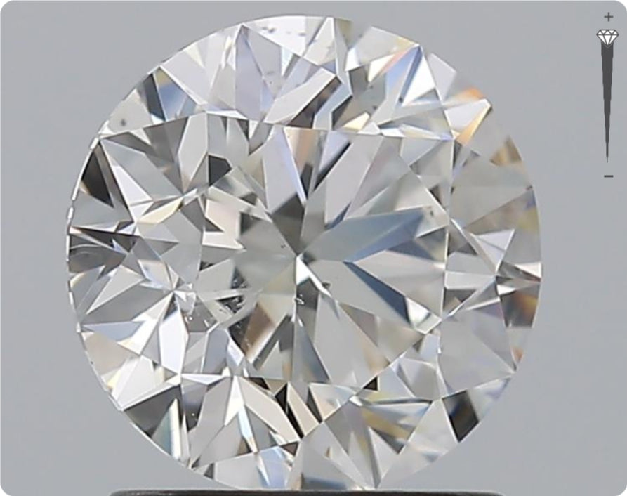 Diamant naturel 1,50 ct GIA | Couleur G | Pureté SI1 | Coupe ronde | TB EX EX #D10266