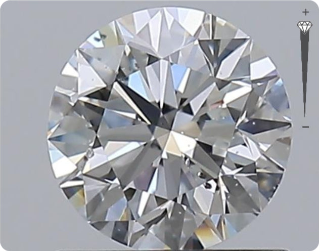 Diamant naturel 0.90ct GIA | Couleur D | Pureté SI2 | Taille Ronde | EX EX EX #D10284