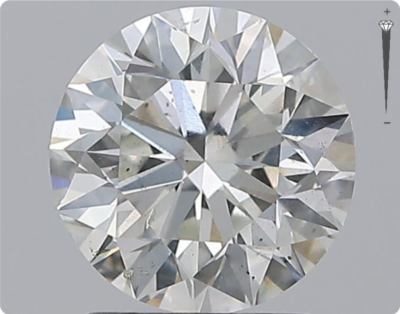 Natural 2.00ct GIA Diamond | Color G | Clarity SI2 | Round Cut | EX EX EX #D10287