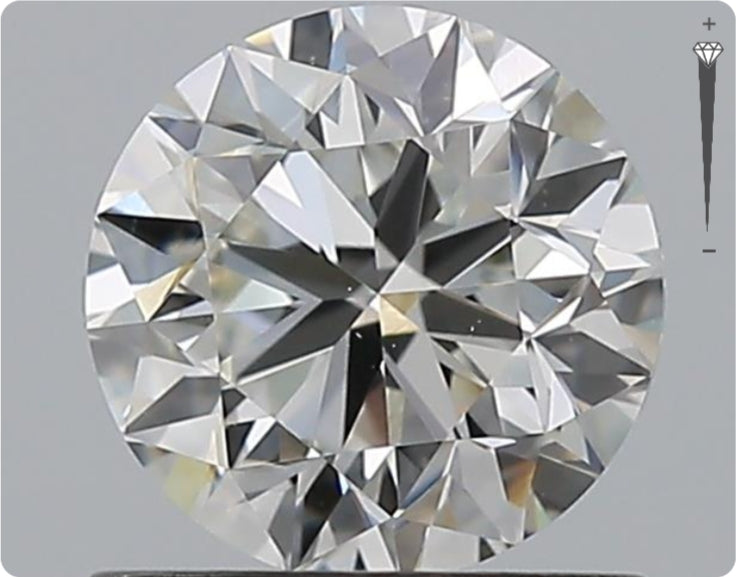 Diamant naturel GIA 0,91 ct | Couleur G | Pureté VS2 | Taille ronde | TB EX TB #D10306
