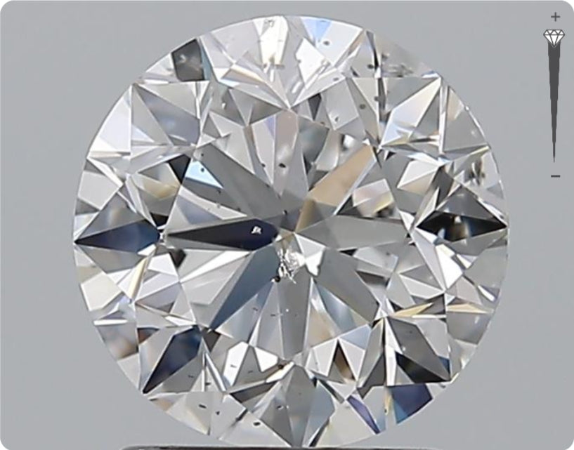 Natural 2.00ct GIA Diamond | Color D | Clarity SI2 | Round Cut | VG EX EX #D10321