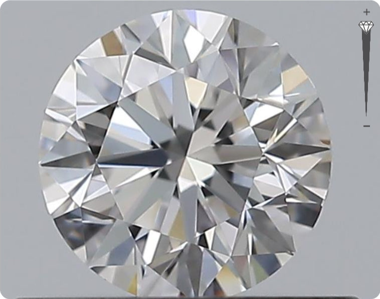 Natural 0.50ct GIA Diamond | Color D | Clarity VS1 | Round Cut | VG VG VG #D10362