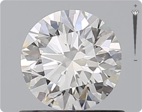 Diamant naturel GIA 0,70 ct | Couleur D | Pureté SI1 | Taille brillant | EX EX EX #D10386