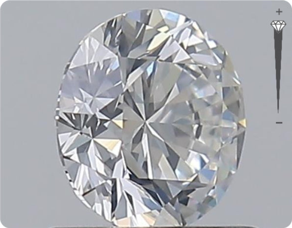 Natural 0.75ct GIA Diamond | Color F | Clarity SI1 | Round Cut | EX EX EX #D10420