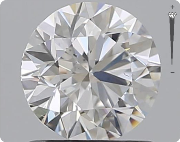 Natural 0.90ct GIA Diamond | Color D | Clarity SI1 | Round Cut | EX EX EX #D10422