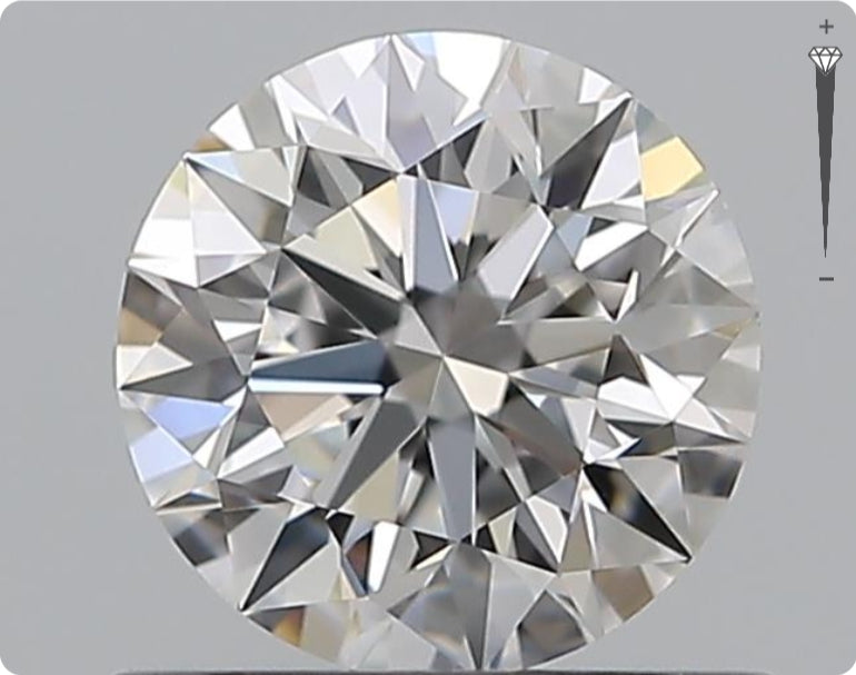 Diamant naturel de 0,71 ct GIA | Couleur E | Pureté VVS2 | Taille ronde | EX EX EX #D10429