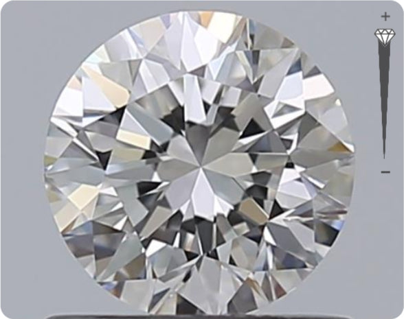Natural 0.70ct GIA Diamond | Color F | Clarity VVS1 | Round Cut | VG EX VG #D10448