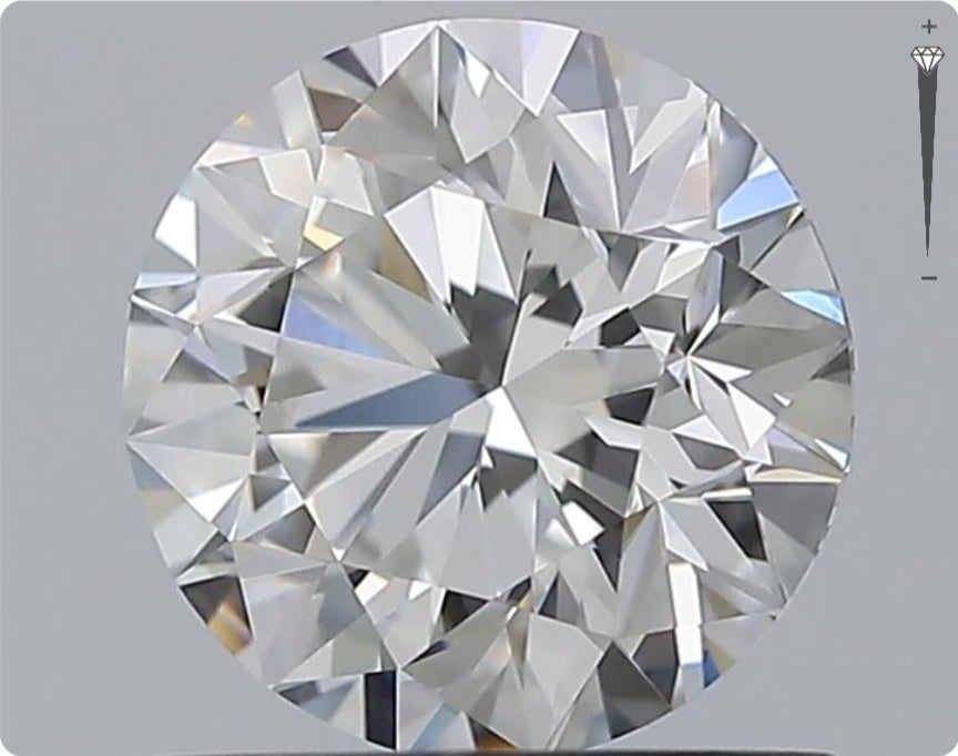 Natürlicher 1.00ct GIA Diamant | Farbe F | Reinheit IF | Rundschliff | EX EX EX #D10538