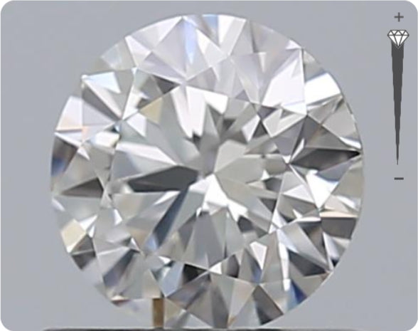 Natürlicher 0.55ct GIA Diamant | Farbe E | Reinheit VS1 | Rundschliff | EX EX EX #D10540