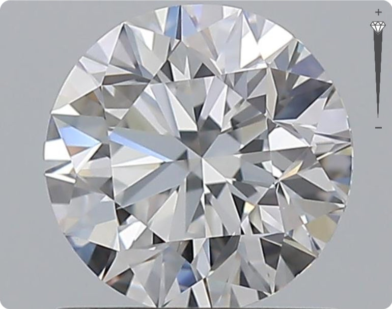 Natural 1.01ct GIA Diamond | Color D | Clarity VS1 | Round Cut | EX EX EX #D10547