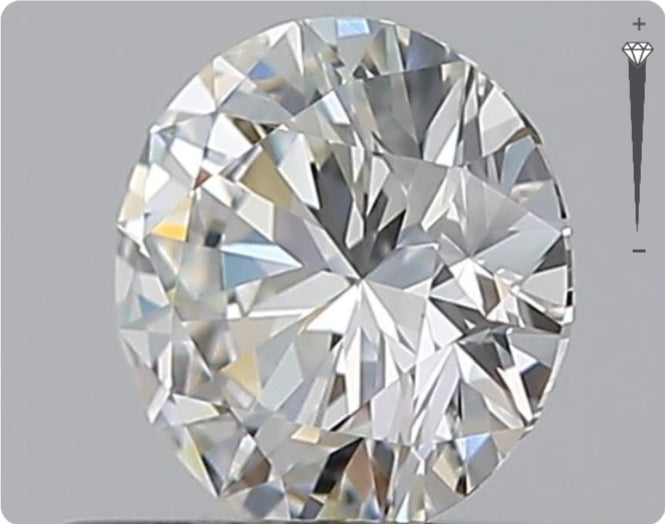 Natürlicher 0.51ct GIA Diamant | Farbe H | Reinheit IF | Rundschliff | EX EX EX #D10565