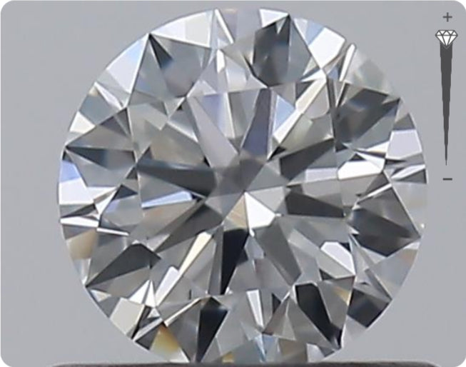 Natürlicher 0.51ct GIA Diamant | Farbe E | Reinheit VVS2 | Rundschliff | EX EX EX #D10566