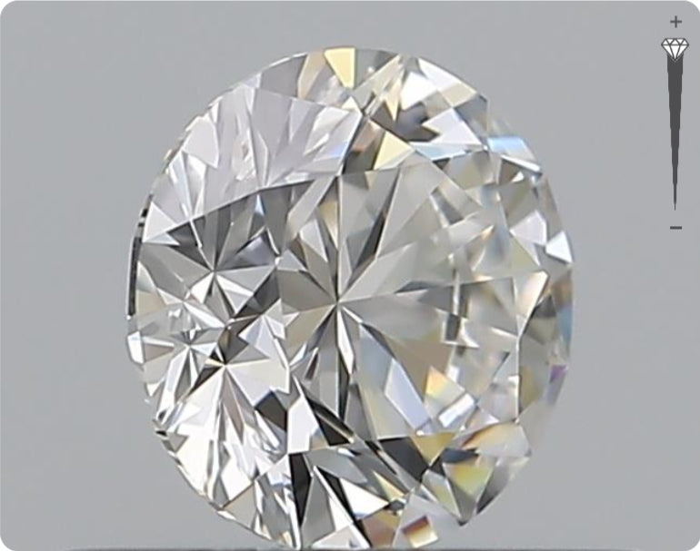 Natürlicher 0.50ct GIA Diamant | Farbe F | Reinheit VVS1 | Rundschliff | EX EX EX #D10569
