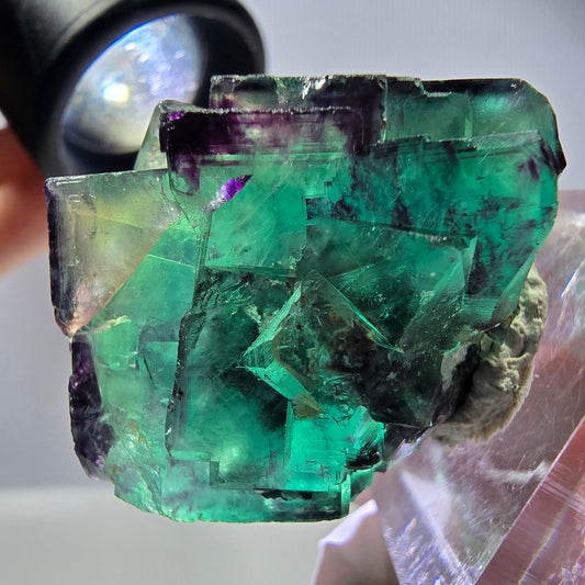 Rare Fluorite Cube Specimen, green purple Okorusu, Namibia 31*28*27mm 