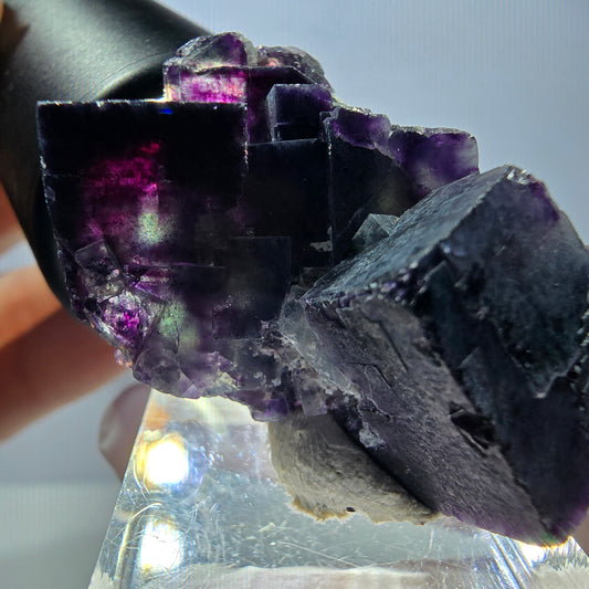 Rare Fluorite Cube Specimen, green purple Okorusu, Namibia 43*27*22mm 