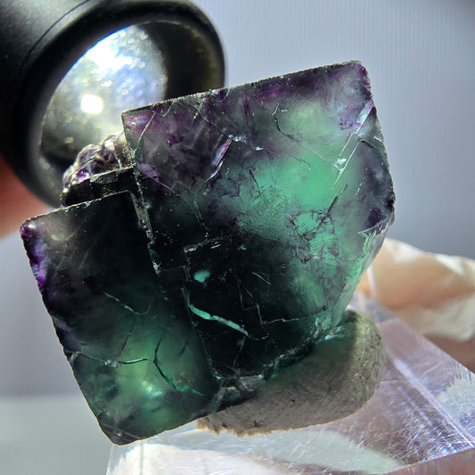 Rare Fluorite Cube Specimen, green purple Okorusu, Namibia 26*23*20mm 