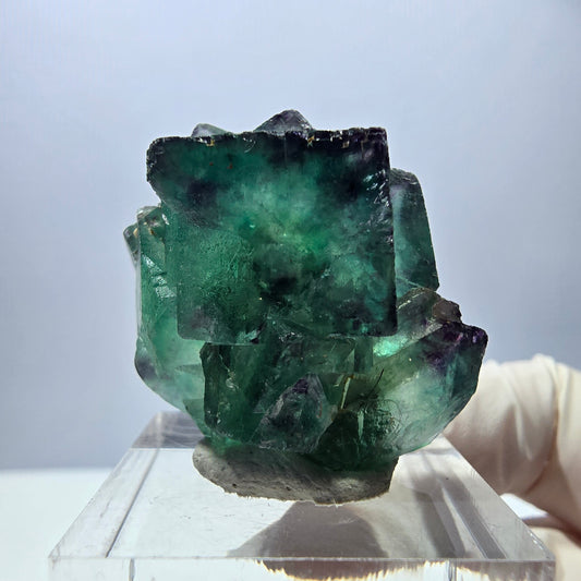 Rare Fluorite Cube Specimen, green purple Okorusu, Namibia 33*26*22mm 