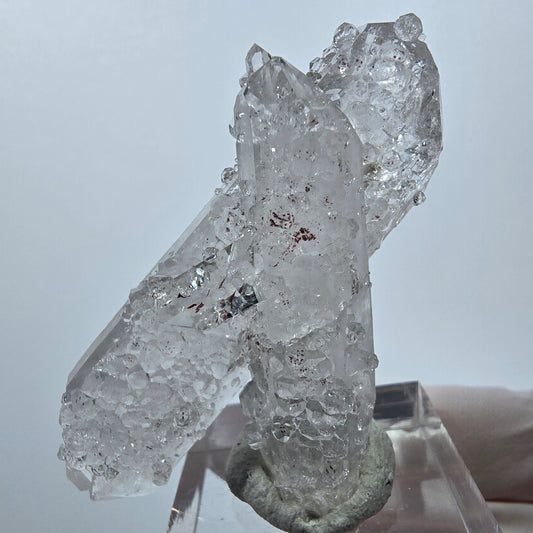 Rare Harlequin DT Quartz Analcime Specimen Streep Mine Goboboseb Namibia 58*30*17mm 
