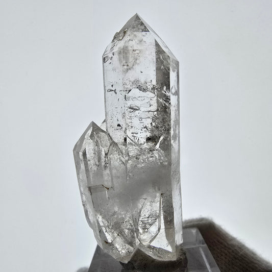 Enhydro Skeleton Smoky Quartz DT Scepter, 1x Bubble Valentine Pocket, Namibia 56*22*16mm 