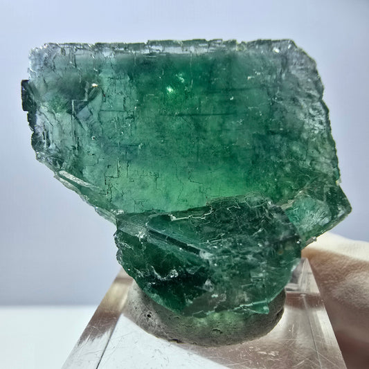 Phantom Fluorit Würfel Stufe, grün parkettiert Okorusu, Namibia 35*30*21mm