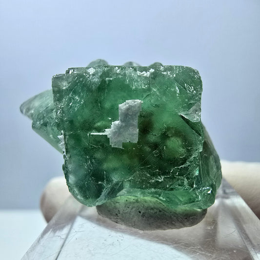Phantom Fluorit Würfel Stufe, grün parkettiert Okorusu, Namibia 35*26*24mm