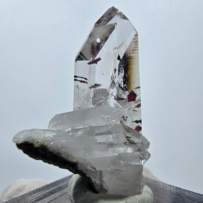 Quartz Harlequin clair, mine Prehnite Point Streep, Goboboseb, Namibie, 32 x 21 x 15 