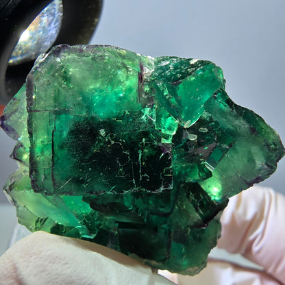 Spécimen de cube de fluorite fantôme, parquet vert Okorusu, Namibie 41 x 34 x 19 mm 
